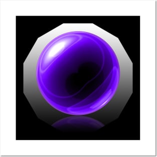 Purple Glass Orb Posters and Art